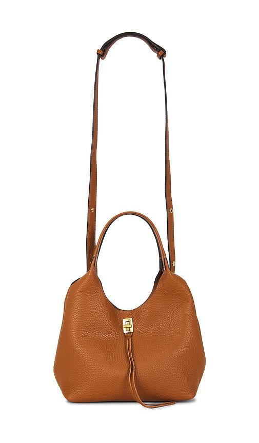 rebecca minkoff darren carrysome bag in brown.