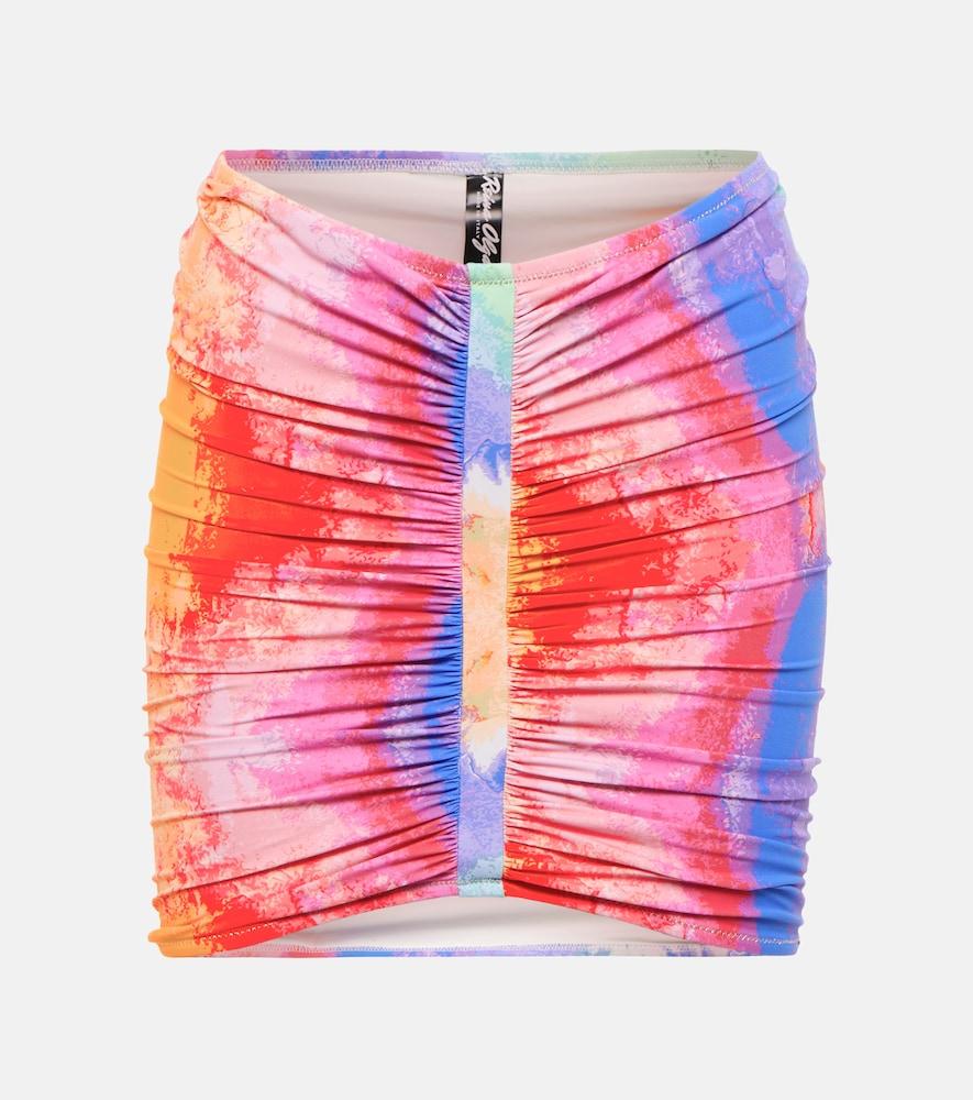 reina olga geraldina tie-dye miniskirt