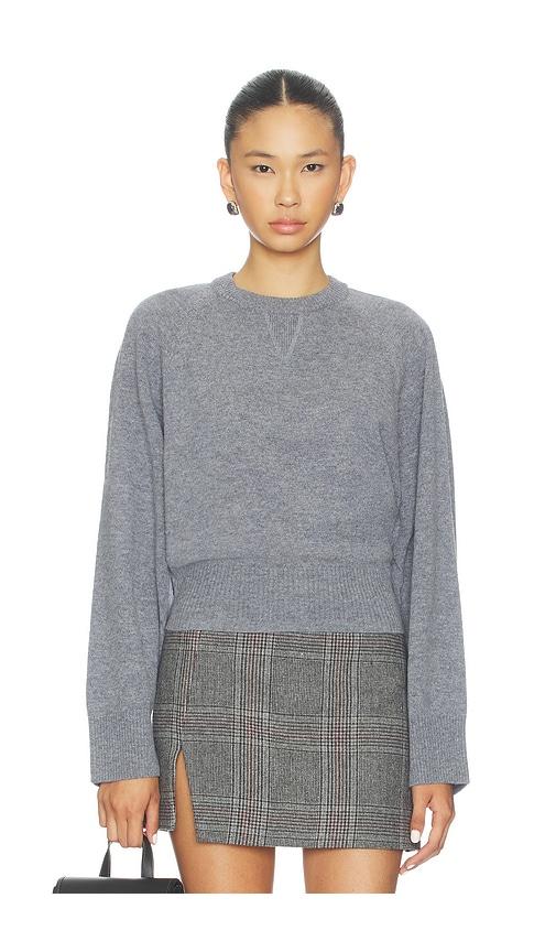 remain bat sleeve crewneck pullover in grey. - size l (also in m)