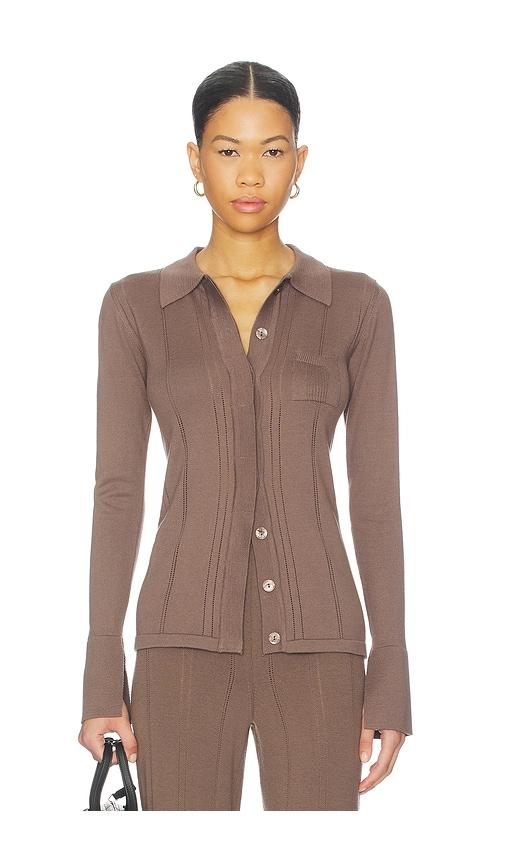 remain light knit cardigan in brown. - size m (also in xs, s)