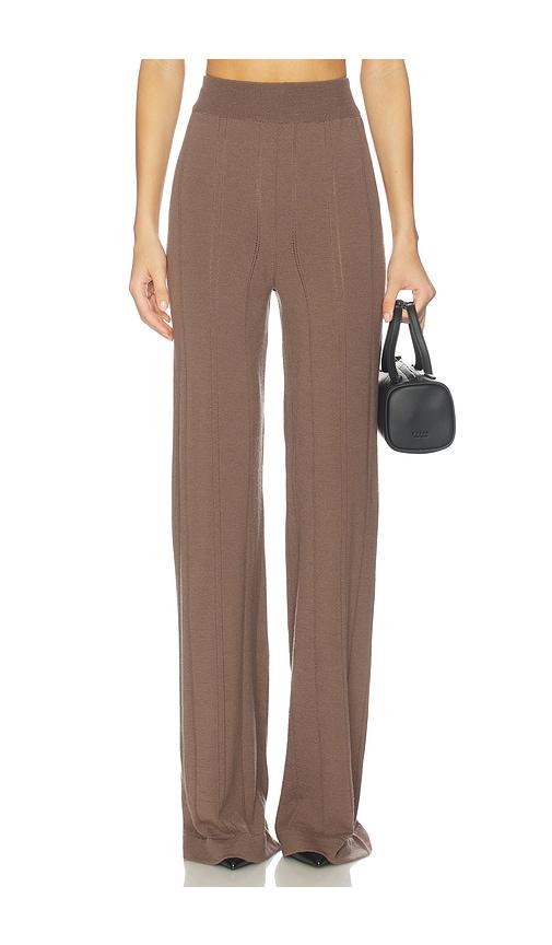 remain light knit pant in brown. - size m (also in s, xl)