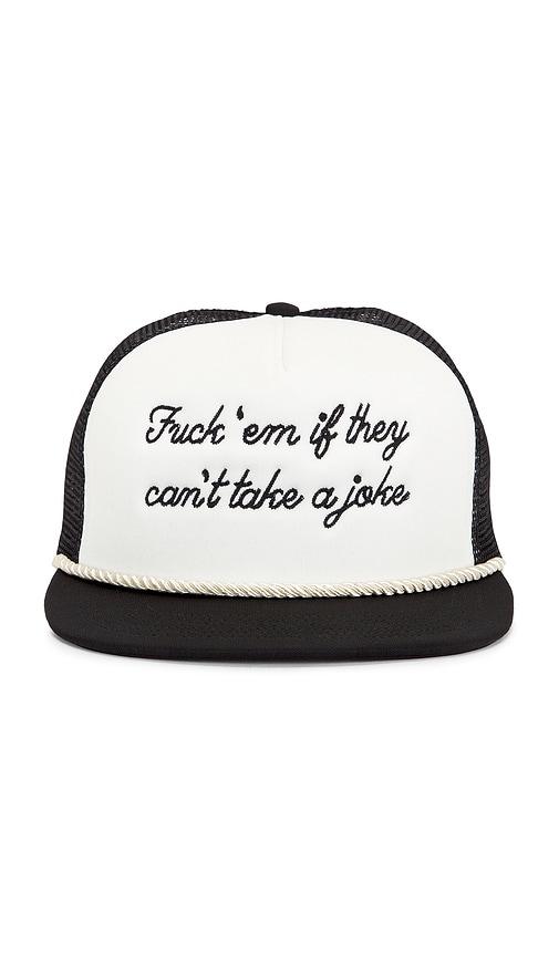 remington stone joker trucker hat in black.