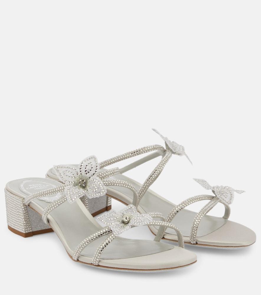 rene caovilla caterina embellished bow-detail sandals