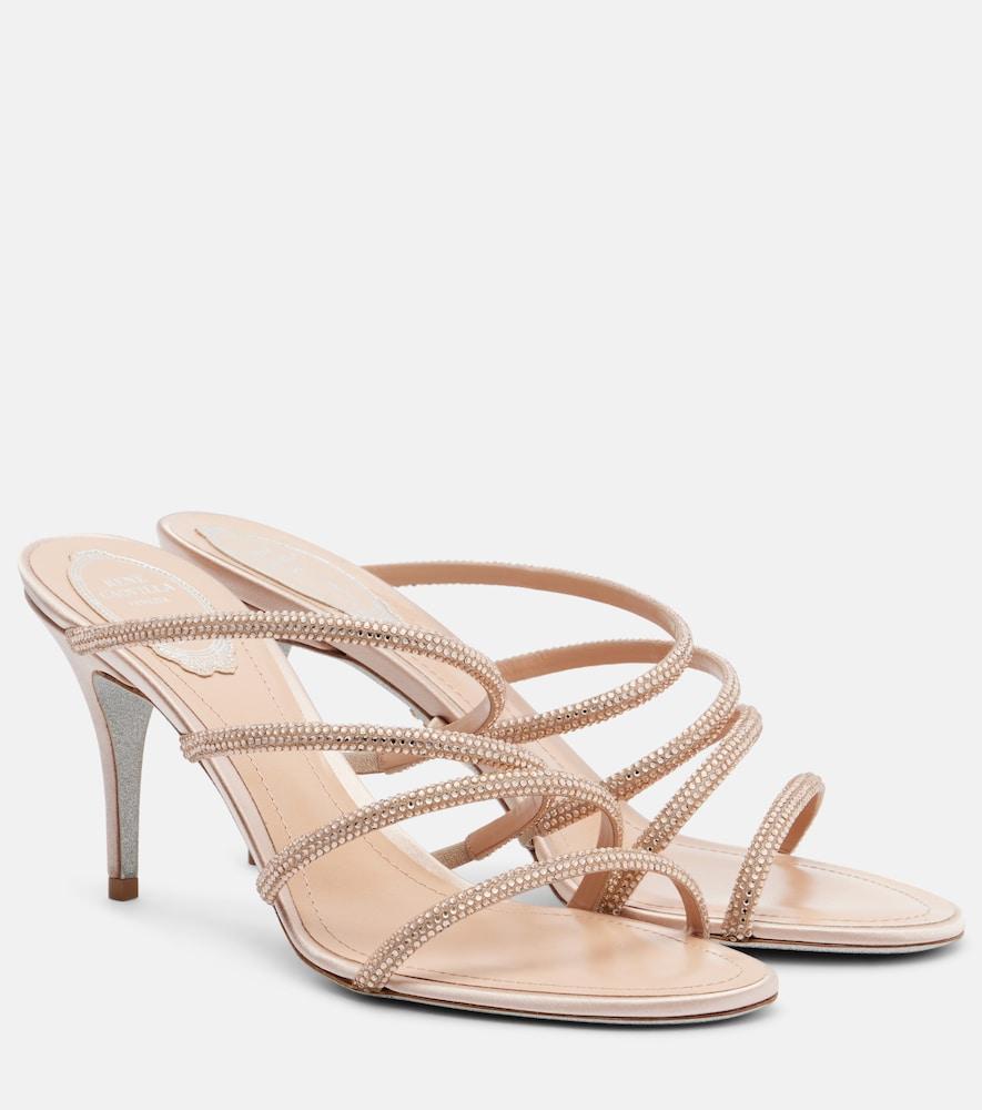 rene caovilla crystal-embellished sandals
