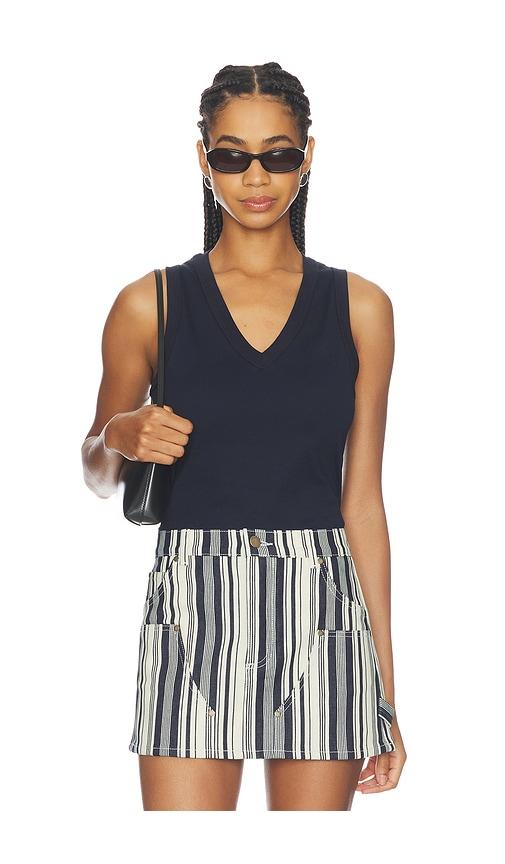 renggli v-neck tank in navy. - size m (also in xl/1x)
