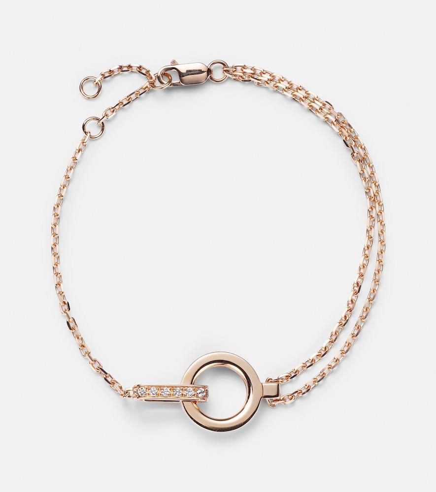 repossi berbere 18kt rose gold bracelet with diamonds