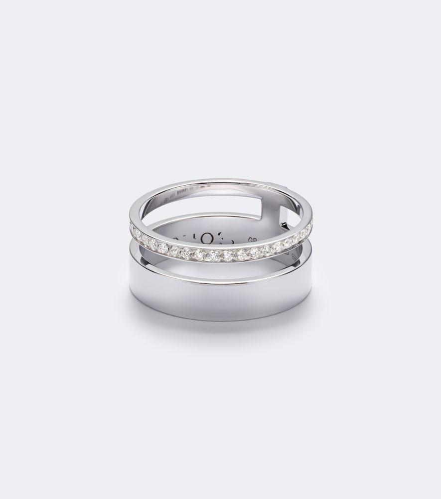 repossi berbere 18kt white gold ring with diamonds