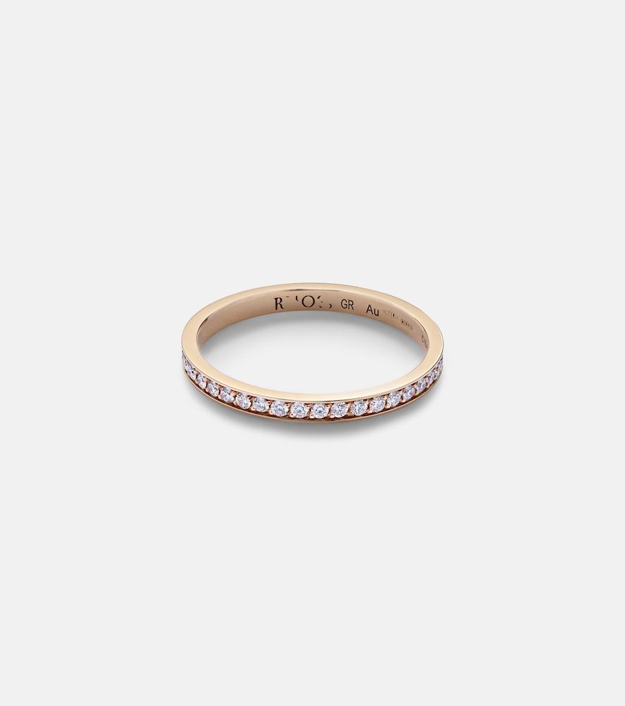 repossi berbere xs 18kt rose gold ring with diamonds