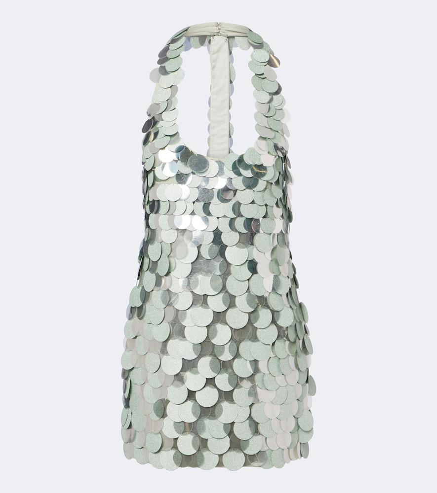 retrofête briggs sequined halterneck minidress