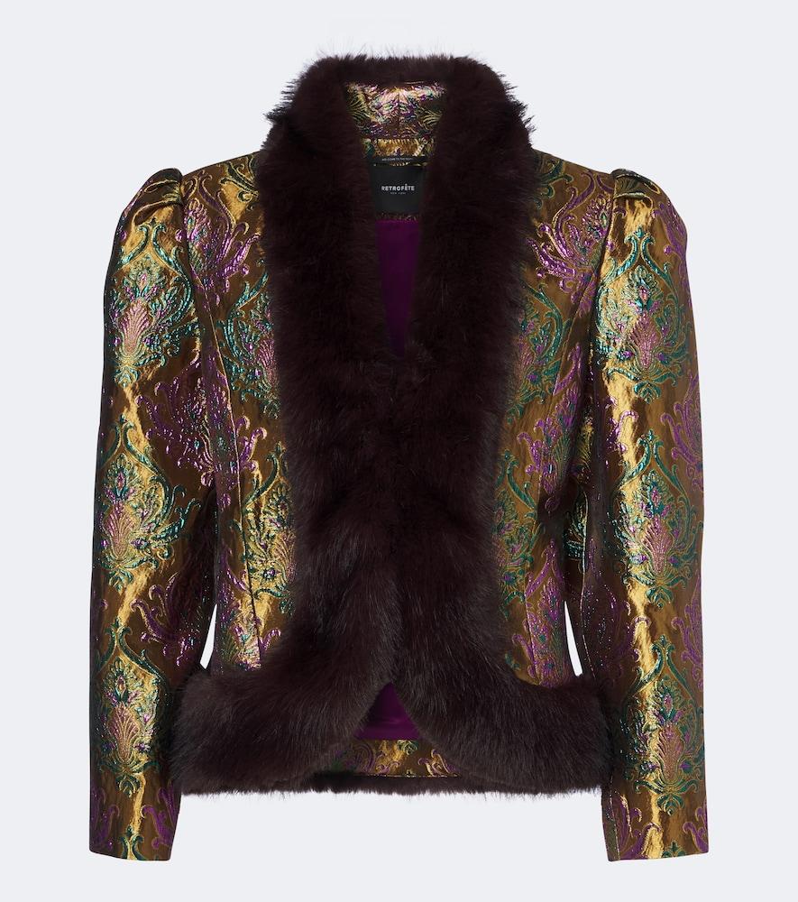 retrofête delphira brocade jacket