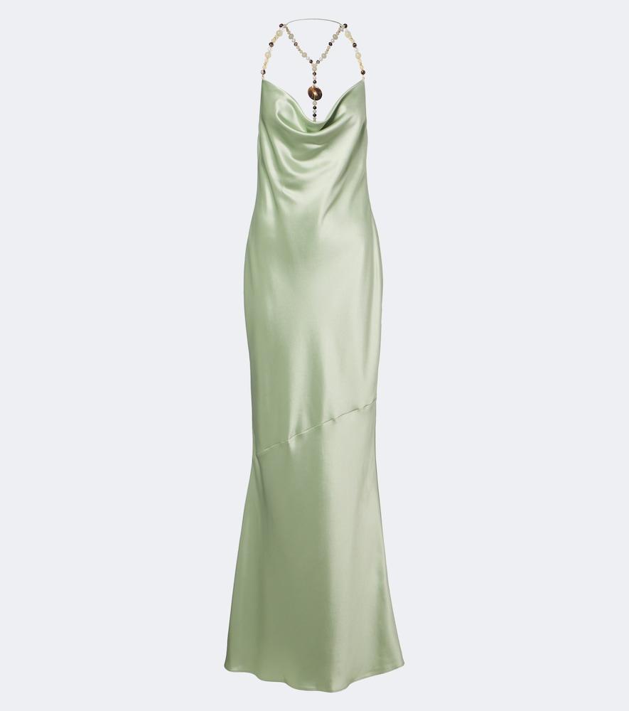 retrofête odalis beaded draped maxi dress