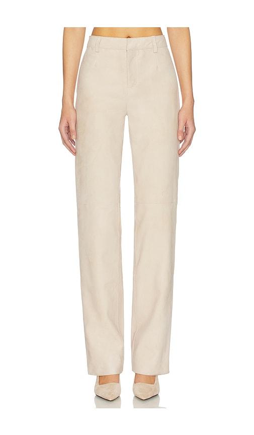 retrofete adelina pant in beige. - size l (also in xs, s, m)