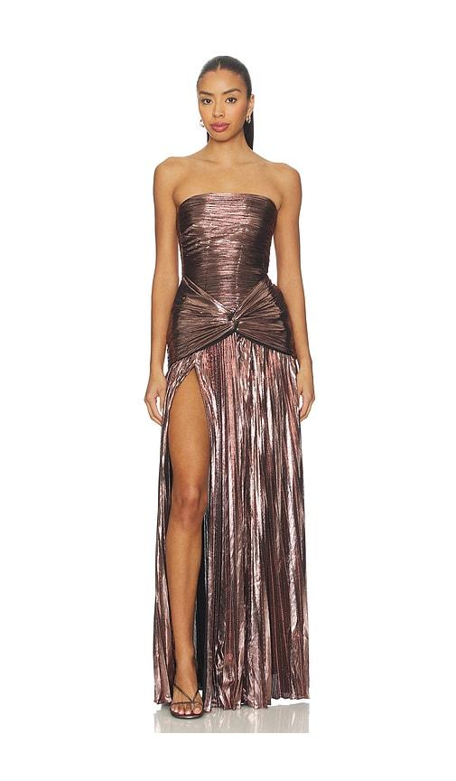retrofete aelita dress in mauve. - size l (also in xs, s)