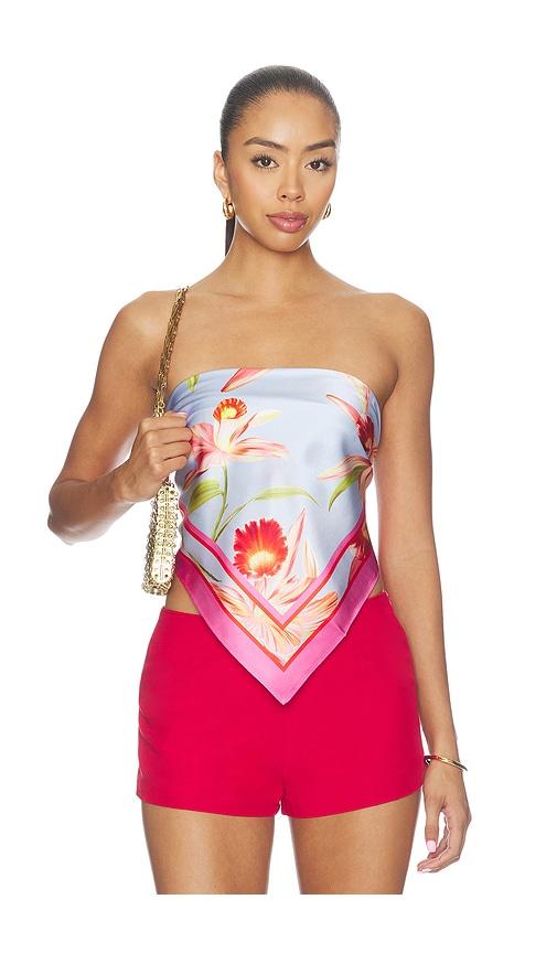 retrofete alivia silk top in multi. - size m/l (also in xs/s)