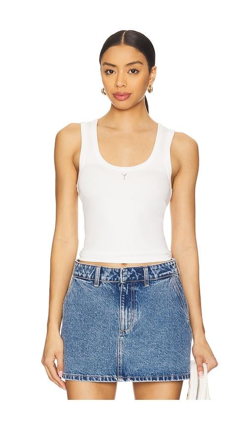 retrofete amani tank in white. - size l (also in xs, s, m, xl)
