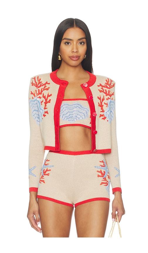 retrofete aralyn knit cardigan in neutral. - size m (also in xs)