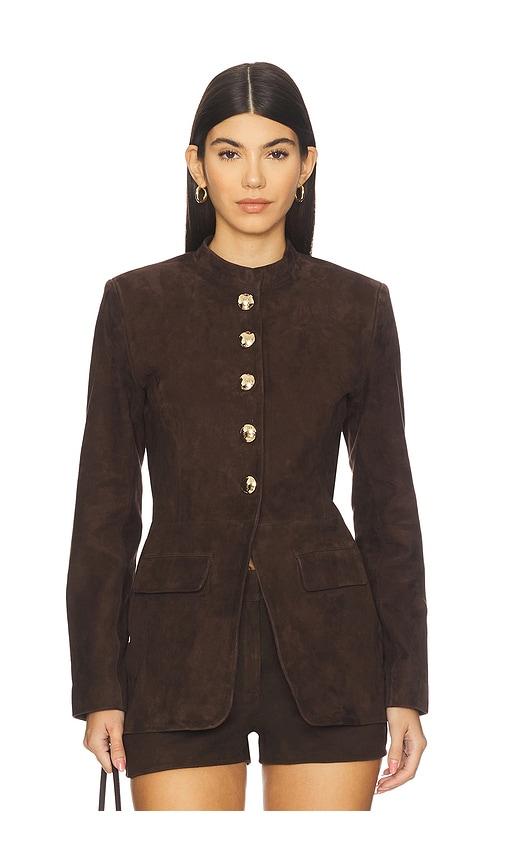 retrofete callandra jacket in brown. - size m (also in xs, s)