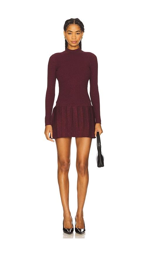 retrofete devika knit dress in wine. - size l (also in m, s)