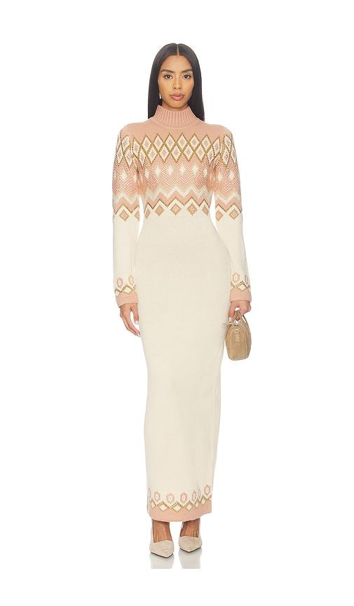 retrofete eagle dress in rose,cream. - size m (also in s)