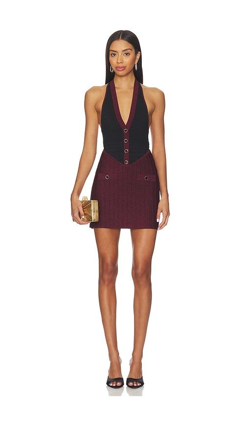 retrofete eris knit dress in burgundy. - size l (also in m, xl)