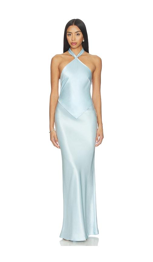 retrofete ester dress in baby blue. - size m (also in s, xl, xs)