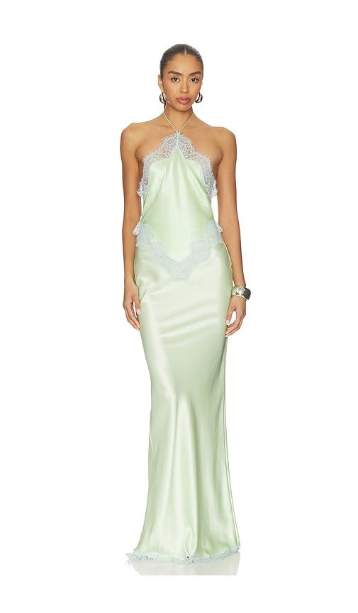 retrofete everly dress in mint. - size l (also in m, xl)