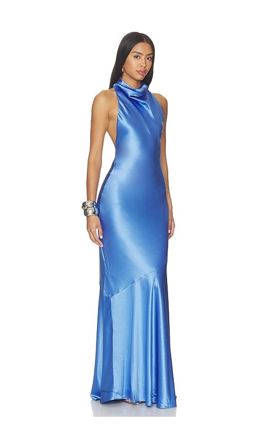 retrofete idonie dress in blue. - size l (also in m, xl)