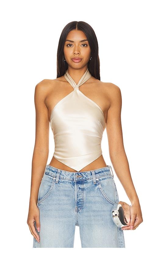 retrofete jamie top in cream. - size m (also in s)