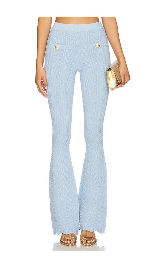 retrofete joliet knit pant in baby blue. - size l (also in m)
