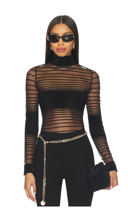 retrofete katrine top in black. - size m (also in s)