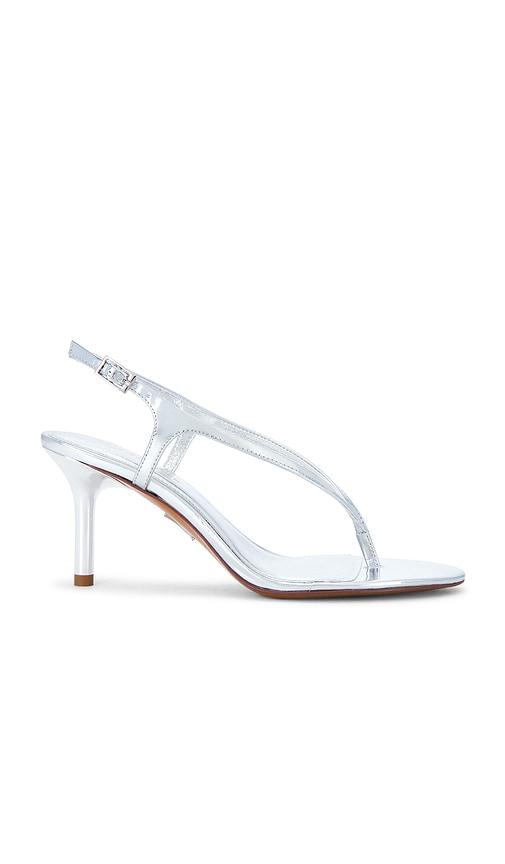 retrofete klotilde slingback sandal in metallic silver. - size 37 (also in 37.5, 38, 38.5, 39, 39.5)