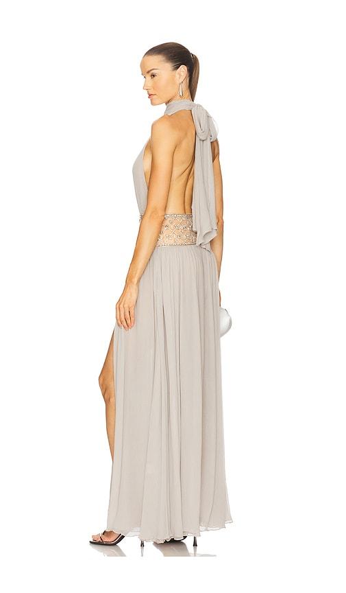 retrofete kreeli embellished dress in grey. - size m (also in s)