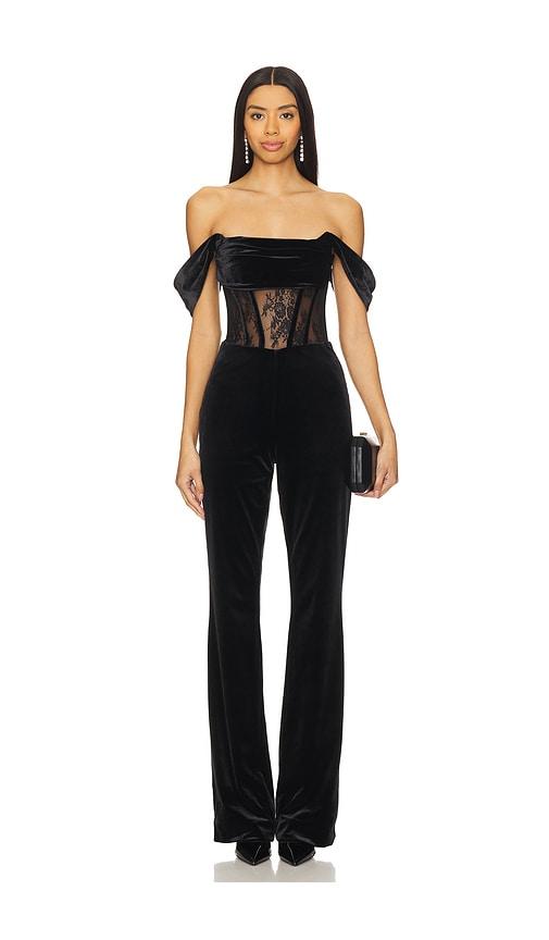 retrofete leni jumpsuit in black. - size xl (also in xxl)