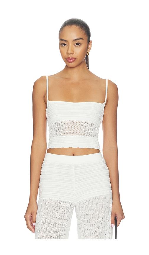 retrofete lesli top in white. - size m (also in xl)