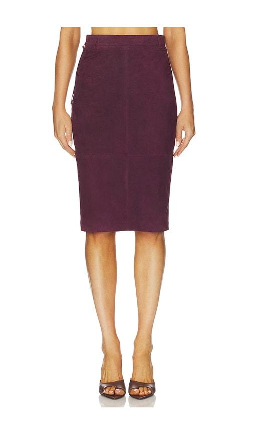 retrofete marcella skirt in wine. - size m (also in xs, s)