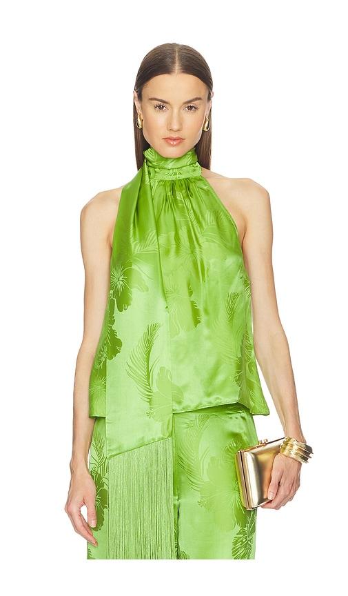 retrofete martana top in green. - size l (also in m, s)