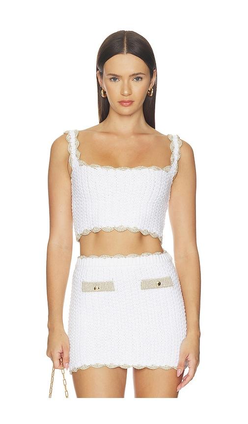retrofete mesha top in white. - size m (also in xl)