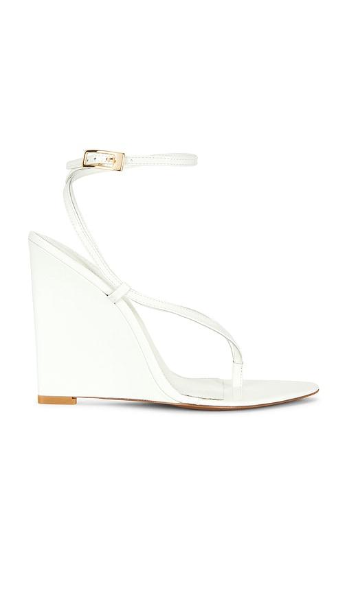 retrofete namby wedge sandal in white. - size 36.5 (also in 37.5, 38, 39)
