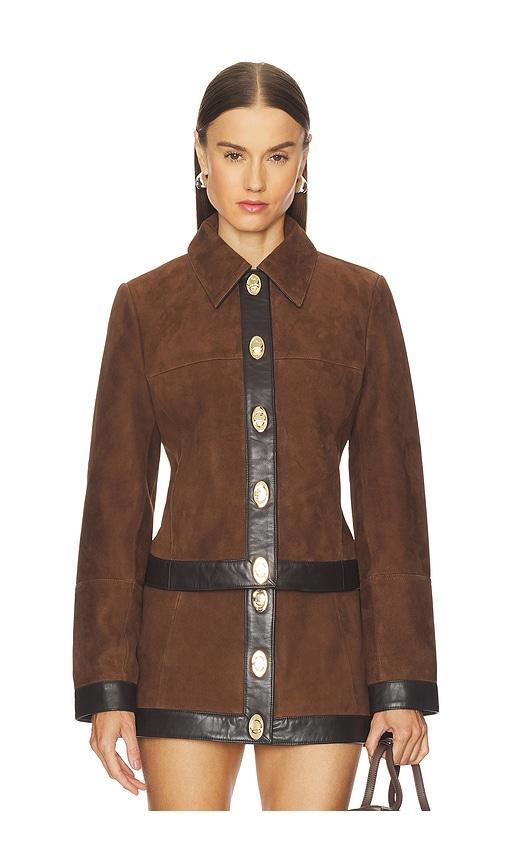 retrofete nanna jacket in chocolate. - size m (also in s, xl)