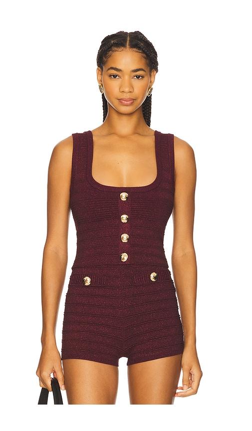 retrofete nella top in burgundy. - size l (also in m, xl)