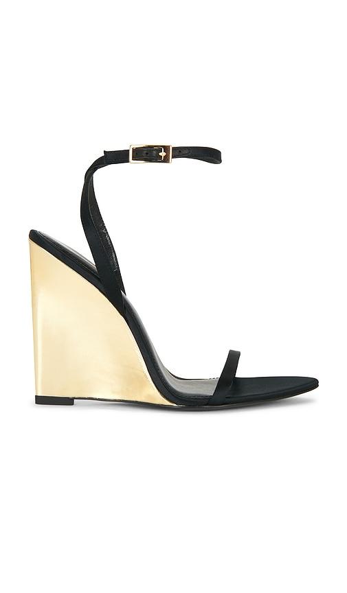 retrofete nelly wedge sandal in black. - size 36 (also in 36.5, 37, 37.5, 38, 39, 39.5, 40)