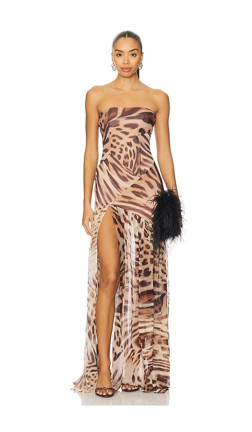 retrofete nicole dress in tan. - size xl (also in xs)