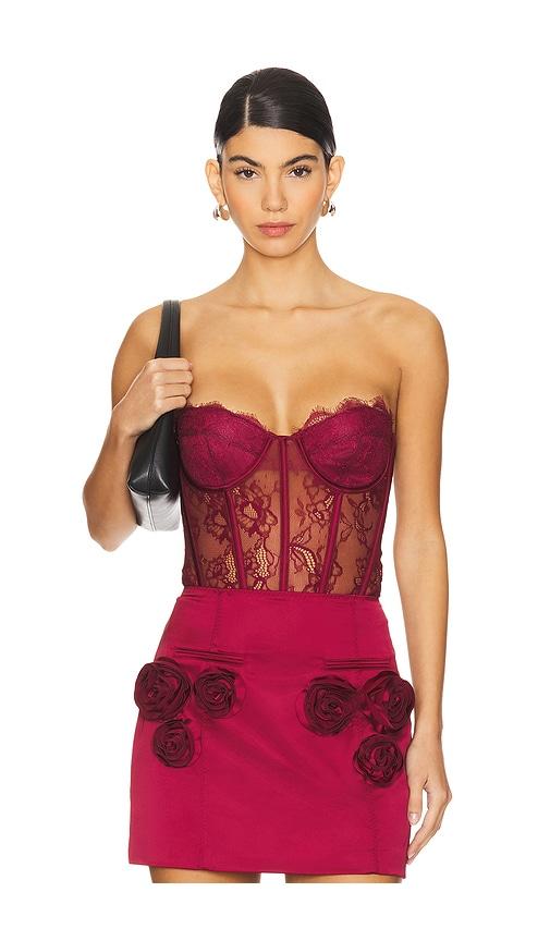retrofete otto bodysuit in burgundy. - size xl (also in xxl)