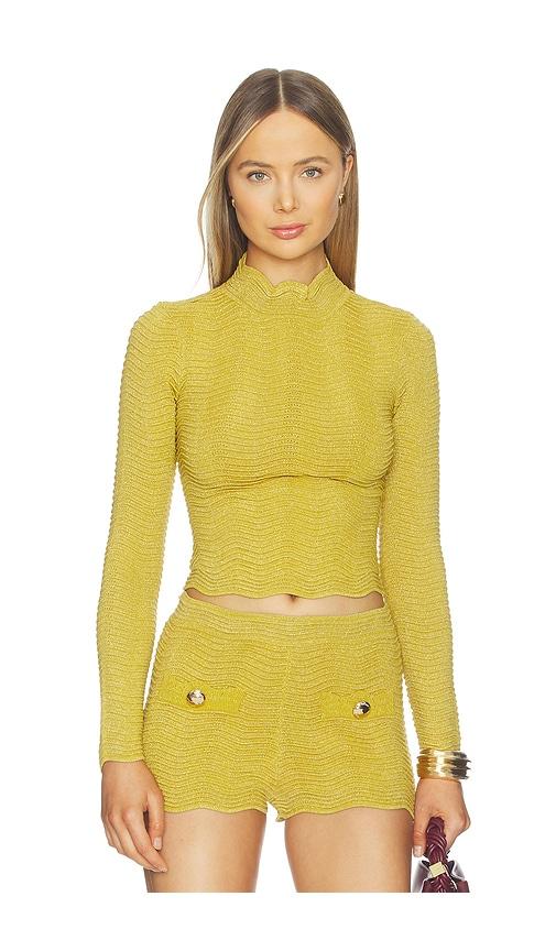 retrofete prissy top in olive. - size m (also in s, xs)