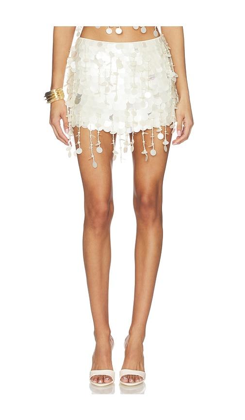 retrofete rettie skirt in cream. - size l (also in m)