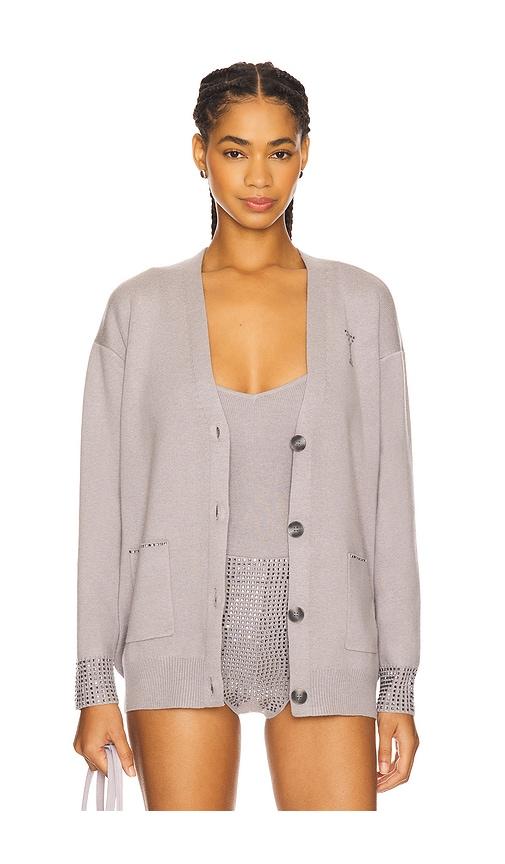 retrofete sidara cardigan in grey. - size l (also in s, m)