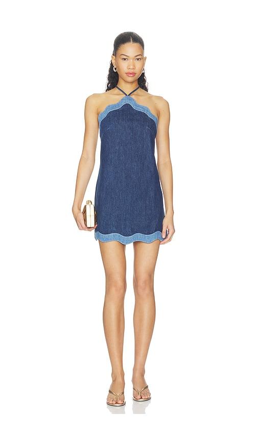 retrofete tasia denim dress in blue. - size s (also in xs, xl)