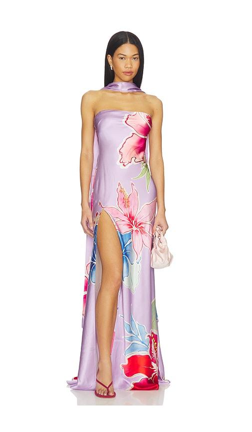 retrofete tizzy dress in lavender,fuchsia. - size m (also in s, xl)