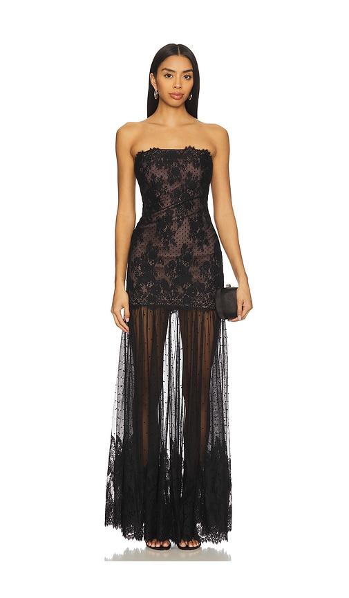 retrofete vespera lace dress in black. - size m (also in xs, s, xl)