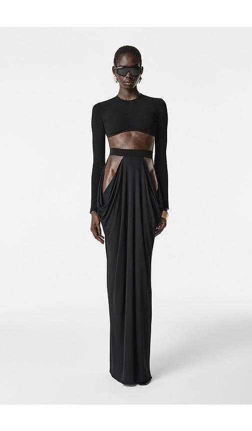 revolve los angeles aubin maxi skirt in black. - size m (also in s, xxs, xs, xl)
